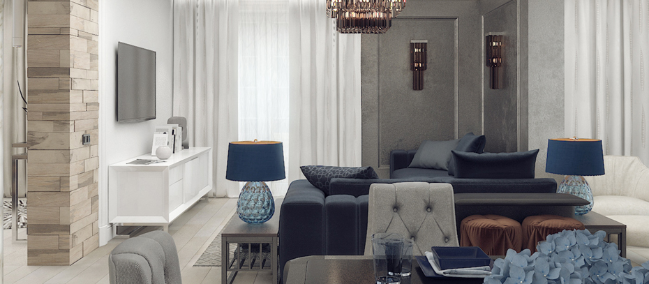 Дизайн интерьера гостинной